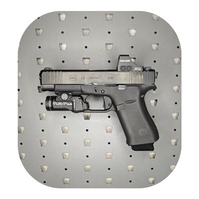 Hammy3DPrints Mount for Glock 43X / 48 - GallowTech | Pistol Holder Handgun Storage Rack (Facing Left)