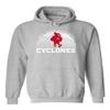 CornBorn Iowa State Cyclones Sweatshirt - Hooded Fleece Iowa State Basketball with Cy - Gray - Small view 1