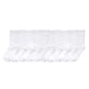 Hanes Girls' Uniform Crew Socks, Plain White Crew Socks, Knit Crew Socks for Girls, 10-Pairs view 2