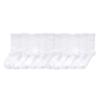 Hanes Girls' Uniform Crew Socks, Plain White Crew Socks, Knit Crew Socks for Girls, 10-Pairs view 4