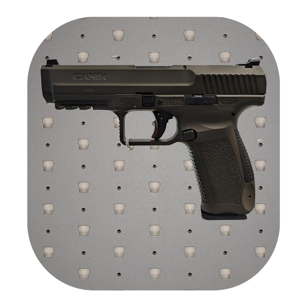 Hammy3DPrints Mount for Canik TP9 / METE/Rival - GallowTech | Pistol Holder Handgun Storage Rack (Facing Left)