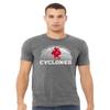 CornBorn Iowa State Tshirt - Premium Tri-Blend Iowa State Basketball with Cy - Gray - XL view 3