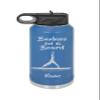 20oz or 32oz Insulated Waterbottle with Flip Lid and straw, Woman Stand Up Paddleboard Yoga, Personalization Included