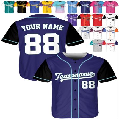 Custom Baseball Jerseys - Personalized Softball Shirts for Men, Women, Boys, and Girls - Customized Team Uniforms for Sports Fans, Teams, Events, Gifts - Add Your Name, Number, Logo