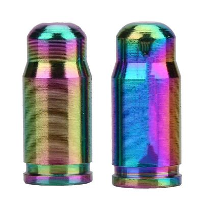 Metal Nozzle Vae Caps, Bike Vae Cap, Tyre Vae Dust Caps for Motorbike, Motain Road Bike Inner Tube Gas Nozzle(Dazzle Color)