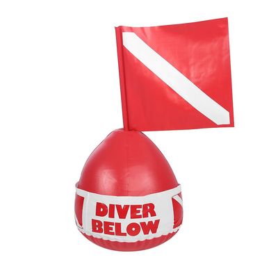 QANYEGN Inflatable Dive Buoy with Flag, Inflatable Floater Dive Bouy, Rod Buoy Float for Diving, Scuba Diving, Dive Flag