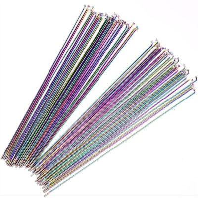 XBLYDXS Bike Spokes Spoke Wire Vacuum Pating 26 27.5 29 Inch Mountain/Road Bike 304 Stainless Steel 14G 259/261/271/273/291/293MM Spokes Fit Fit Fit for Bikes (Color : 259mm)