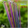 XBLYDXS Bike Spokes Spoke Wire Vacuum Pating 26 27.5 29 Inch Mountain/Road Bike 304 Stainless Steel 14G 259/261/271/273/291/293MM Spokes Fit Fit Fit for Bikes (Color : 259mm) view 2