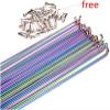 XBLYDXS Bike Spokes Spoke Wire Vacuum Pating 26 27.5 29 Inch Mountain/Road Bike 304 Stainless Steel 14G 259/261/271/273/291/293MM Spokes Fit Fit Fit for Bikes (Color : 259mm) view 3