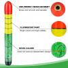 QualyQualy Fishing Floats 3PCS Weighted Catfish Pole Floats, High Visibility Wood Pole Fishing Float for Catfish Pike view 2