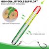 QualyQualy Fishing Floats 3PCS Weighted Catfish Pole Floats, High Visibility Wood Pole Fishing Float for Catfish Pike view 3