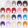 Prettybuy Unisex Anime Short Yellow Cosplay Wig With Bangs for Women Men Heat Resistant Synthetic Fluffy Layered Halloween Christmas Costume Party Hair Wig view 2