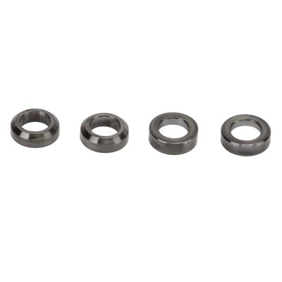 Keenso Brake Caliper Spacers, 4pcs Alloy Concave and Convex Mountain Brake Caliper Washer (Black