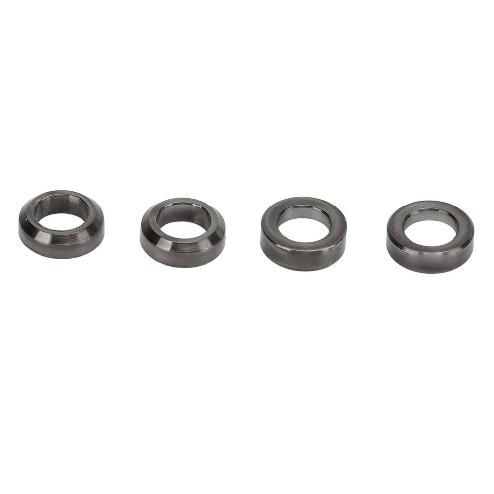 Keenso Brake Caliper Spacers, 4pcs Alloy Concave and Convex Mountain Brake Caliper Washer (Black