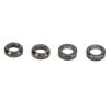 Keenso Brake Caliper Spacers, 4pcs Alloy Concave and Convex Mountain Brake Caliper Washer (Black view 1