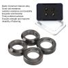 Keenso Brake Caliper Spacers, 4pcs Alloy Concave and Convex Mountain Brake Caliper Washer (Black view 2