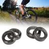 Keenso Brake Caliper Spacers, 4pcs Alloy Concave and Convex Mountain Brake Caliper Washer (Black view 4