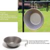 flexman Portable Dinnerware, Ultralight Camping Picnic Bowl with Folding Handle, Camping Cookware for Traveling, Picnic, Hiking view 3