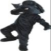 Eamior Black Stallion Mascot Costume Adult Size for Men & Women with Built-in Fan Inside the Head view 1