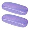 ABAJI 2 PCS Eyeglasses Case Kids Students Reading Glasses Organizer Hard Shell Lint Lining Snap Close Men Women Boys Girls view 1