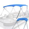 Seapisode 4 Bow Bimini Tops for Boat, 600D Fade and Crack Resistant Bimini Top Cover, Matte Square Support Poles, Blue 8'L 54" H 4 Bow 8'L 54" H 97"-103" W view 1