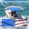 Seapisode 4 Bow Bimini Tops for Boat, 600D Fade and Crack Resistant Bimini Top Cover, Matte Square Support Poles, Blue 8'L 54" H 4 Bow 8'L 54" H 97"-103" W view 3