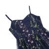 Mini Dress for Women Floral Embroidered Long Sleeve Bodycon Party Dress Sexy Mesh Sheer Fitted Evening Dresses view 4