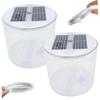 Peosaard Inflatable Solar Lantern, Solar Camping Lantern, 2PCS Waterproof Solar Camping Lantern with White LEDs, Portable Foldable Solar Lamp with Handle for Camping, Hiking, Travel, Backpacking view 1