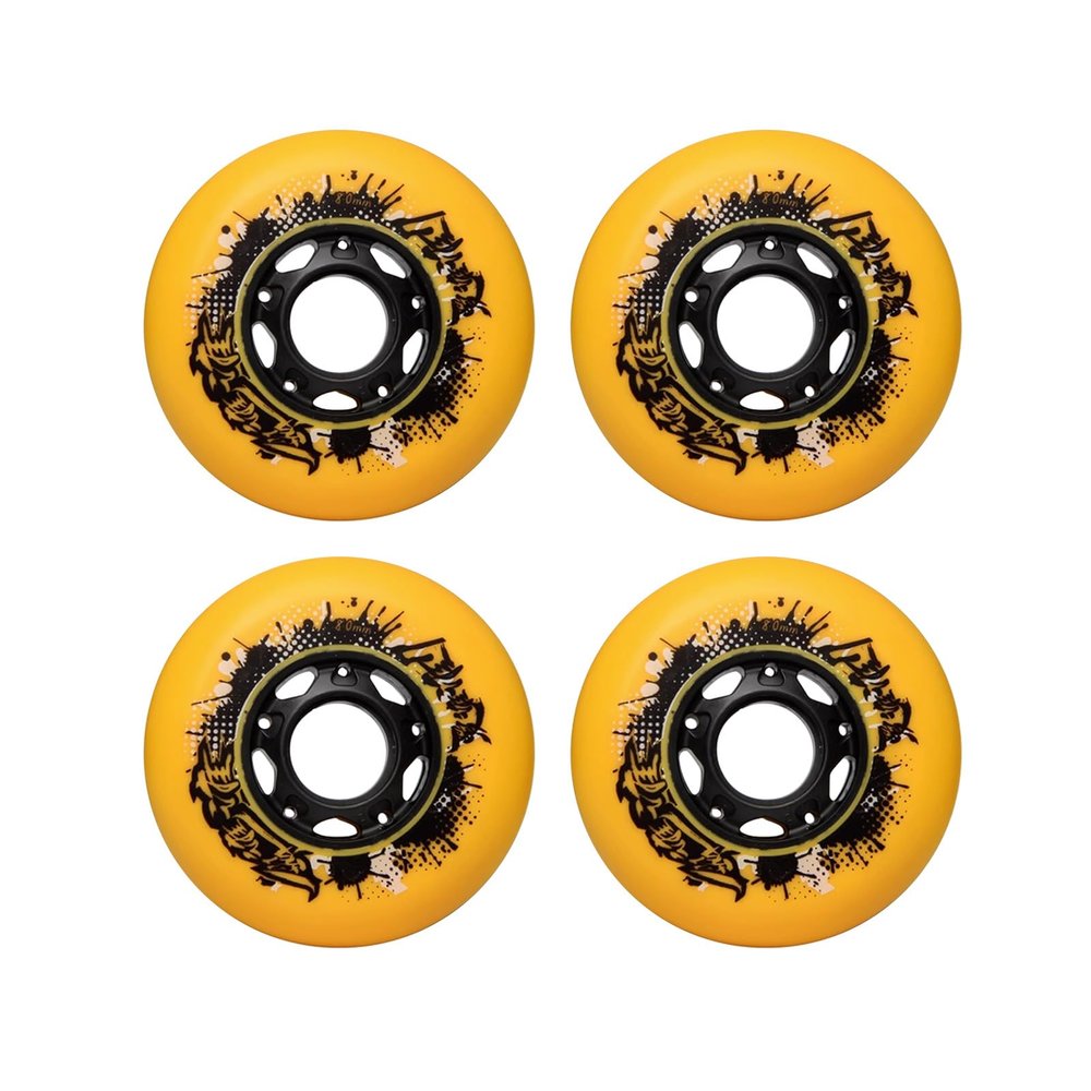 ZYANLING Roller Skate Wheels Outdoor/Indoor 4 Pack 72MM/76MM/80MM 92A/95A Inline Roller Skate Wheels Skating Wheels Replacement