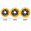 ZYANLING Roller Skate Wheels Outdoor/Indoor 4 Pack 72MM/76MM/80MM 92A/95A Inline Roller Skate Wheels Skating Wheels Replacement view 2