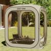 East Oak Screen House Tent Pop-Up, Portable Screen Room Canopy Instant Screen Tent 6 x 6 FT with Carry Bag for Patio, Backyard, Deck & Outdoor Activities, Khaki view 1