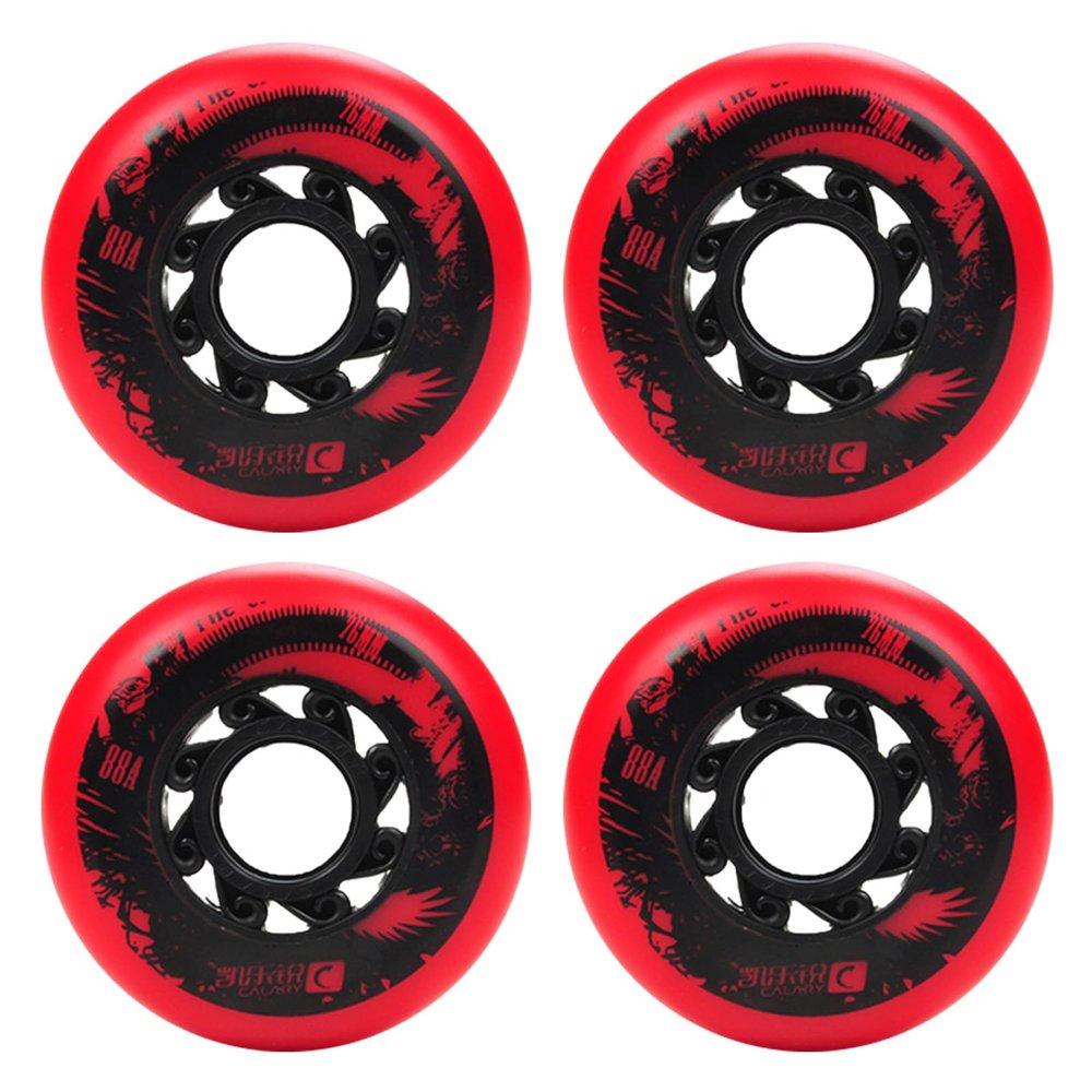 ZYANLING Roller Skate Wheels Outdoor/Indoor 88A Inline Roller Skate Wheels (4/8-Pack) Skating Wheels 72mm 76mm Wheel Replacement