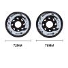 ZYANLING Roller Skate Wheels Outdoor/Indoor 88A Inline Roller Skate Wheels (4/8-Pack) Skating Wheels 72mm 76mm Wheel Replacement view 3