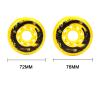 ZYANLING Roller Skate Wheels Outdoor/Indoor 88A Inline Roller Skate Wheels (4/8-Pack) Skating Wheels 72mm 76mm Wheel Replacement view 4
