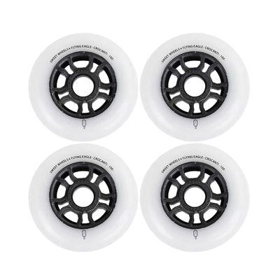 ZYANLING Roller Skate Wheels Outdoor/Indoor 86A/88A Inline Roller Skate Wheels (4-Pack) 90mm100mm110mm125mm Skating Wheels Replacement