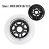 ZYANLING Roller Skate Wheels Outdoor/Indoor 86A/88A Inline Roller Skate Wheels (4-Pack) 90mm100mm110mm125mm Skating Wheels Replacement view 3