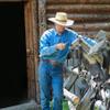 BISON DENIM Men's Western Cowboy Belt with Big Printed Engraved Buckle Strap Adjustable view 3