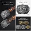BISON DENIM Men's Western Cowboy Belt with Big Printed Engraved Buckle Strap Adjustable view 4