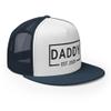 RIVEMUG NG Daddy Est 2025 Flat Bill Trucker Hat High Crown Adjustable New Dad New Father Cap Expect Baby 2025 view 4