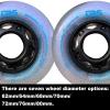 ZYANLING Roller Skate Wheels Outdoor/Indoor 85A Inline Roller Skate Wheels Wheel Replacement Roller Skate Wheels, 72mm view 2