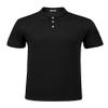 PINSPARK Golf Polo Shirts for Men Quick Dry Short Sleeve Collared Shirt Slim Fit Summer Casual Polos Shirt Black view 1