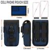 IronSeals Tactical Cell Phone Holster Pouch, Smartphone Pouch Phone Case Gadget Bag Molle Attachment Belt Holder Waist Bag for 4.7"-6.9" with US Flag Patch and Gear Clip for iPhone 17 Pro/16 Pro view 2