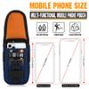 IronSeals Tactical Cell Phone Holster Pouch, Smartphone Pouch Phone Case Gadget Bag Molle Attachment Belt Holder Waist Bag for 4.7"-6.9" with US Flag Patch and Gear Clip for iPhone 17 Pro/16 Pro view 4