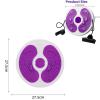 Ab Twister Board,Exercise Waist Twisting Disc with 6 Magnets Fitness Twister with Handles Trims Waist Slimming Balance Rotating Disc Multi-functional Twist Board Exercise with Massage Foot Sole view 2