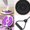 Ab Twister Board,Exercise Waist Twisting Disc with 6 Magnets Fitness Twister with Handles Trims Waist Slimming Balance Rotating Disc Multi-functional Twist Board Exercise with Massage Foot Sole view 4