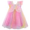 AGQT Baby Girls Tulle Tutu Dress Sleeveless Toddler Butterfly Print Back Tutu Dresses Birthday Party Gowns Wedding Layered Lace Holiday Mini Dress Summer Sundress Pink Red Size 18-24 Months view 1