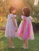AGQT Baby Girls Tulle Tutu Dress Sleeveless Toddler Butterfly Print Back Tutu Dresses Birthday Party Gowns Wedding Layered Lace Holiday Mini Dress Summer Sundress Pink Red Size 18-24 Months view 3