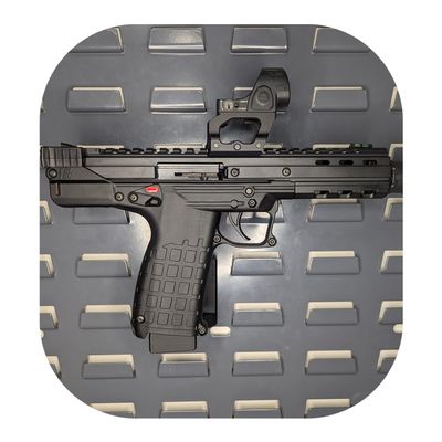 Hammy3DPrints Mount for Keltec CP33 / CMR30 / PMR30 - Secure It/Akro Mils | Pistol Holder Handgun Storage Rack (Facing Right, Standard Panel)
