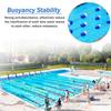 TUOYIBO Indoor Pool Safety Divider Rope and Float Line, Professional Swimming Lane Dividers - 3/5/7/9/10/12/15/18/20 m Long, for Commercial Competition/Water Park, Blue-White Buoy Ball (Color : Dia view 4