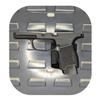 Hammy3DPrints Mount for Sig P365 / XL/XMacro - Secure It/Akro Mils | Pistol Holder Handgun Storage Rack (Facing Left, Standard Panel) view 1
